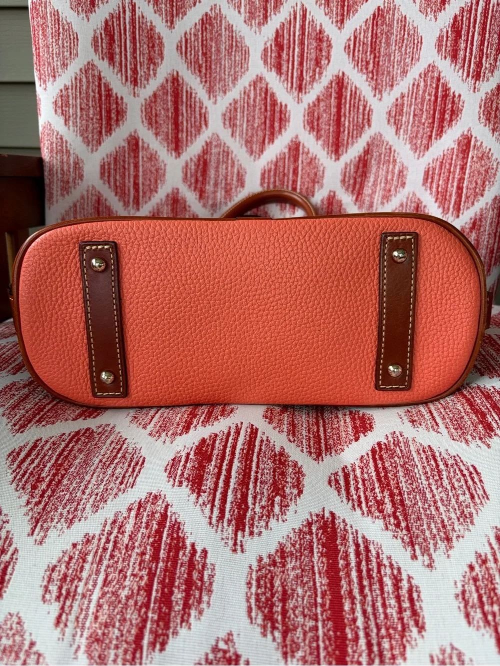 Dooney & Bourke Coral Zip Zip Pebbled Leather Satchel